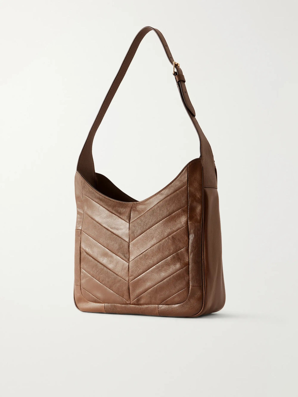 Vlogo-embellished Patchwork Leather Shoulder Bag