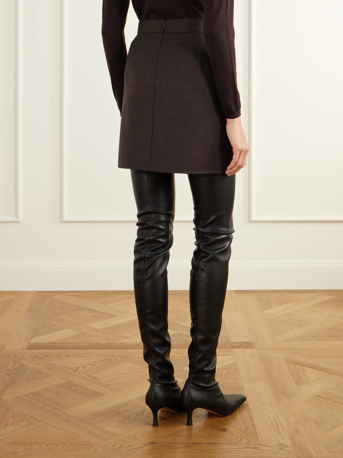 Max Mara Sacinoso Wool-felt Mini Skirt