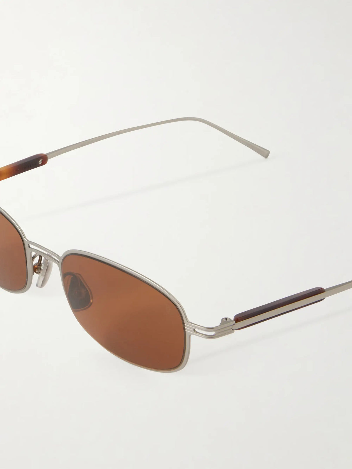 Square-frame Silver-tone And Acetate Sunglasses