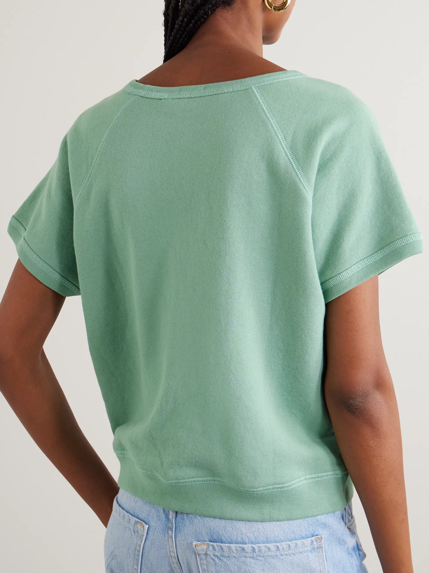 Appliquéd Cotton-jersey Sweatshirt