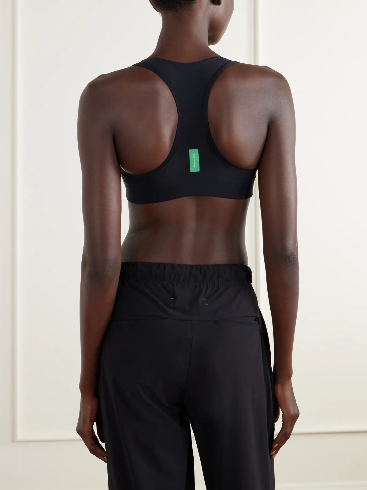 District Vision Logo-appliquéd Jersey Medium Support Sports Bra