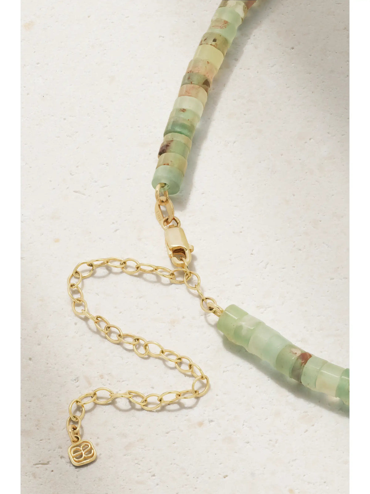 Sydney Evan 14-karat Gold, Aquaprase And Diamond Choker