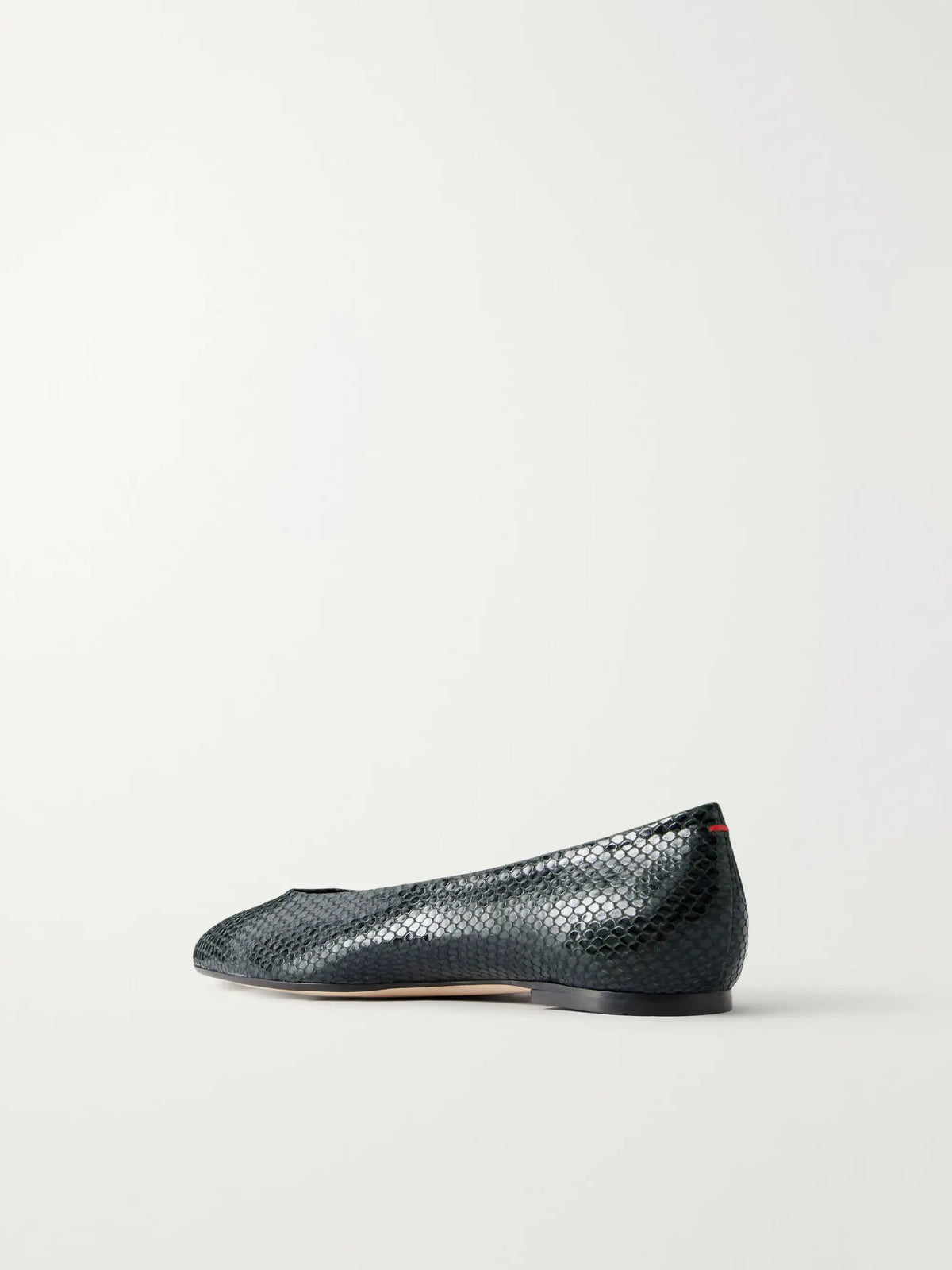 Aeyde Ellie Snake-effect Leather Ballet Flats