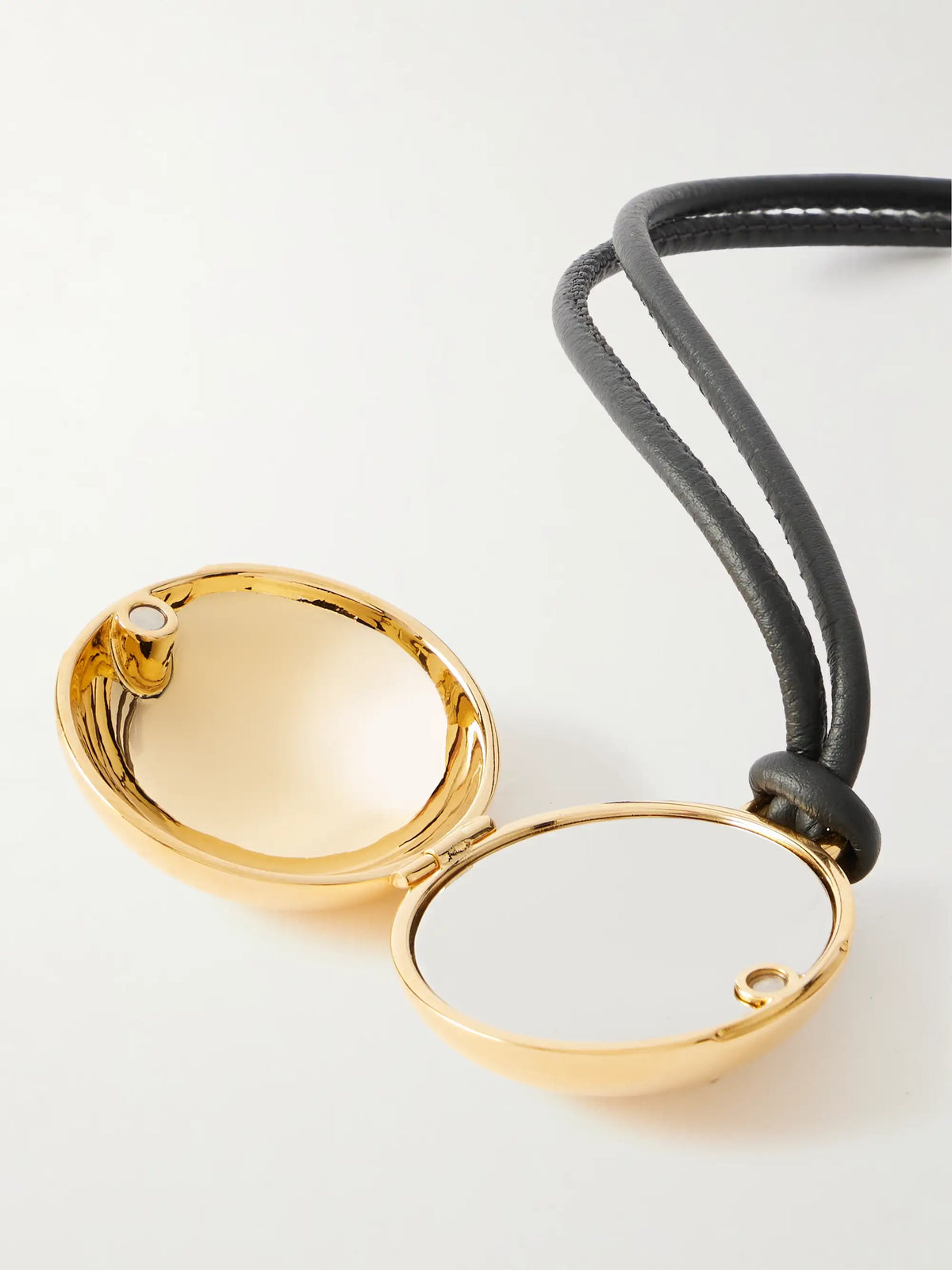 Anagram Pebble Gold-tone And Leather Bag Charm