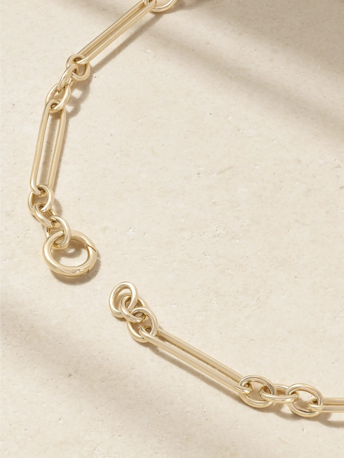 Trombone Albert Clip T-bar 14-karat Gold, Sapphire And Diamond Necklace
