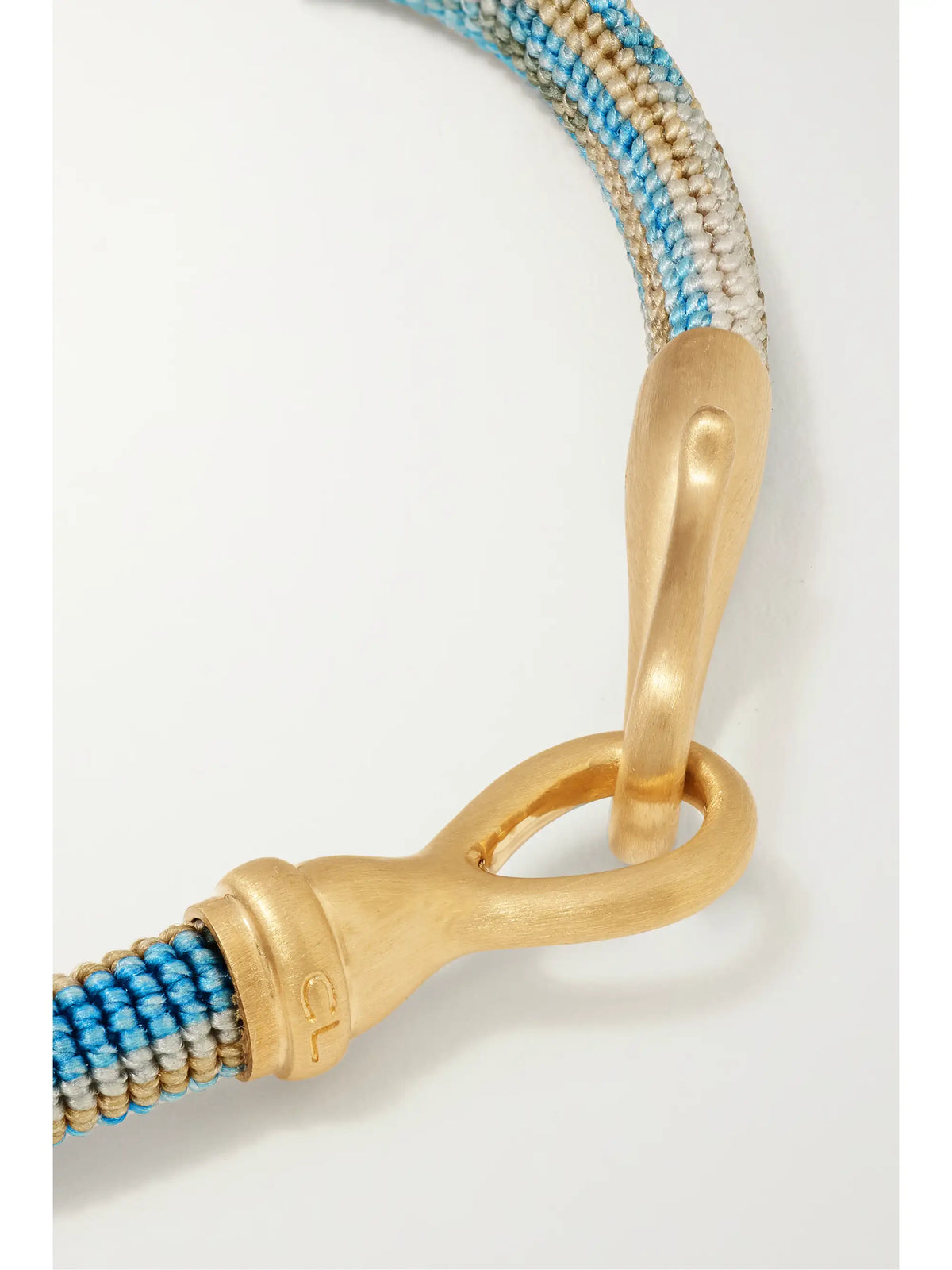 Life 18-karat Gold And Rope Bracelet