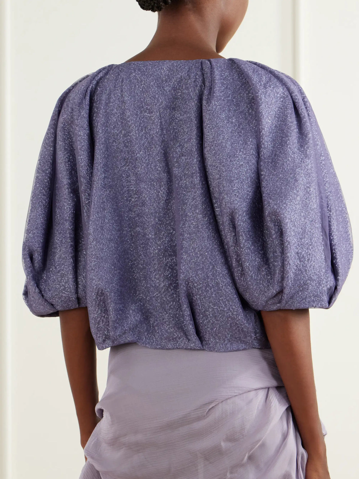 Pauline Dujancourt Lauren Printed Tulle Jacket