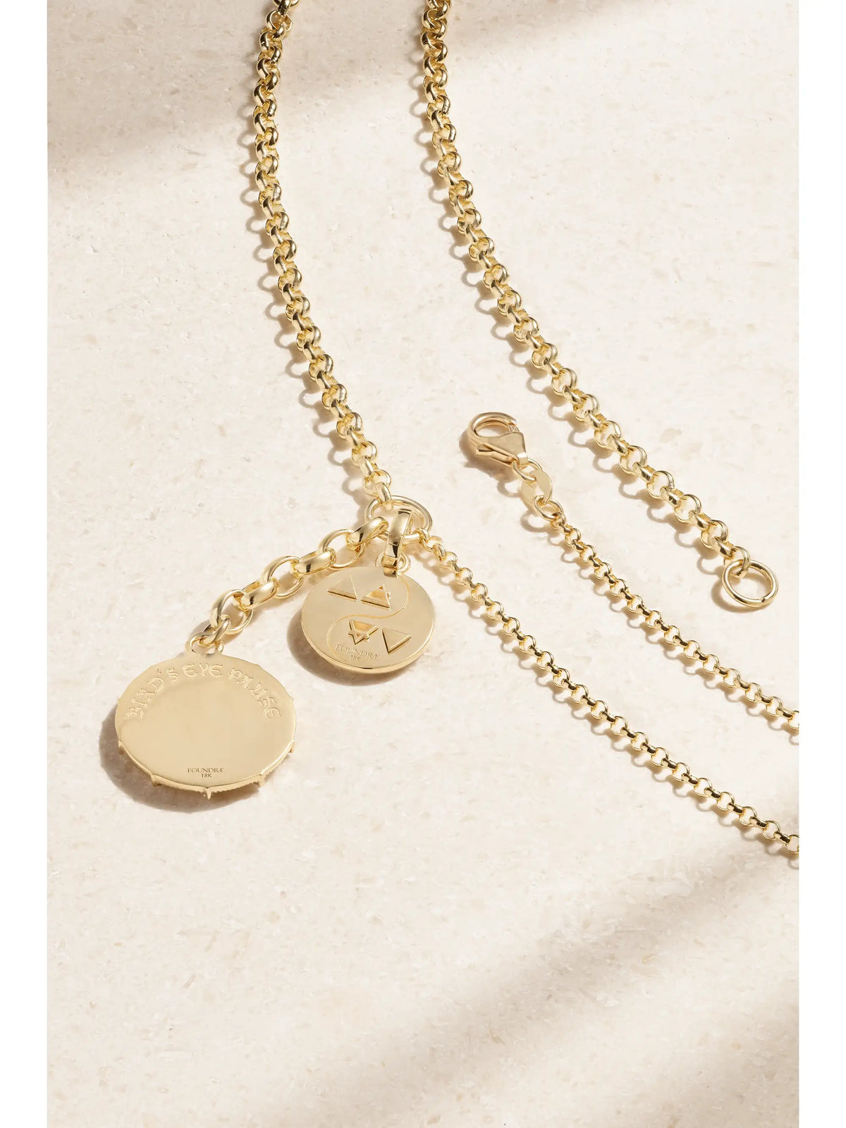 Pause + Balance Medium Mixed Belcher Story 18-karat Gold Diamond Necklace