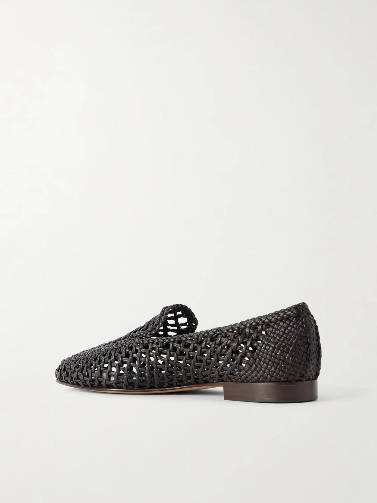 Woven Leather Loafers