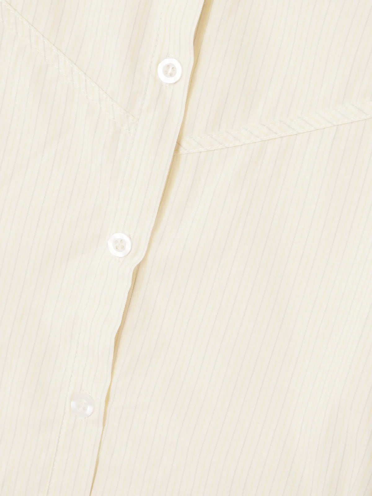 Deiji Studios Cami Paneled Pintucked Striped Organic Cotton-poplin Shirt
