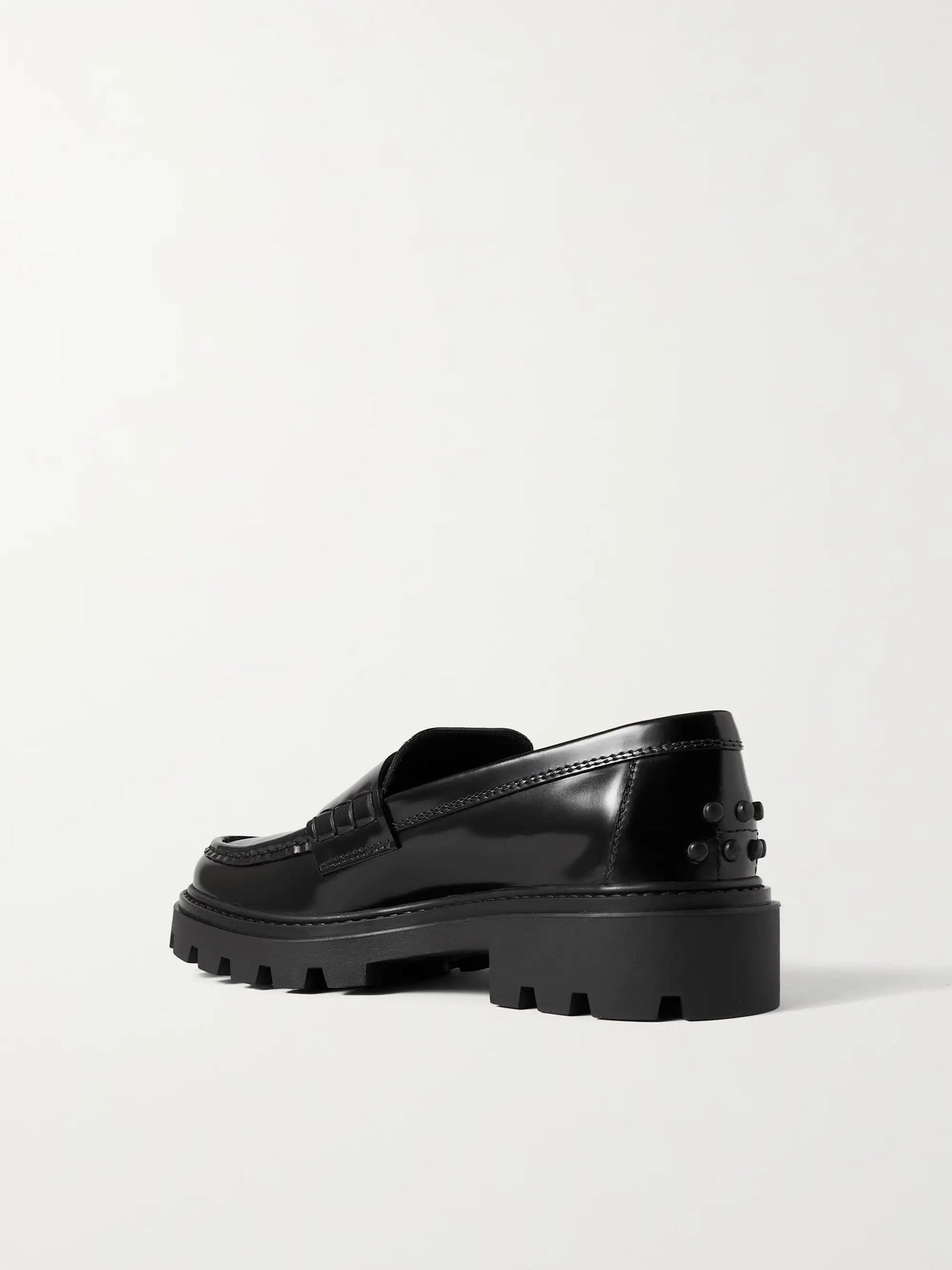 Gomma Pesante Glossed-leather Loafers
