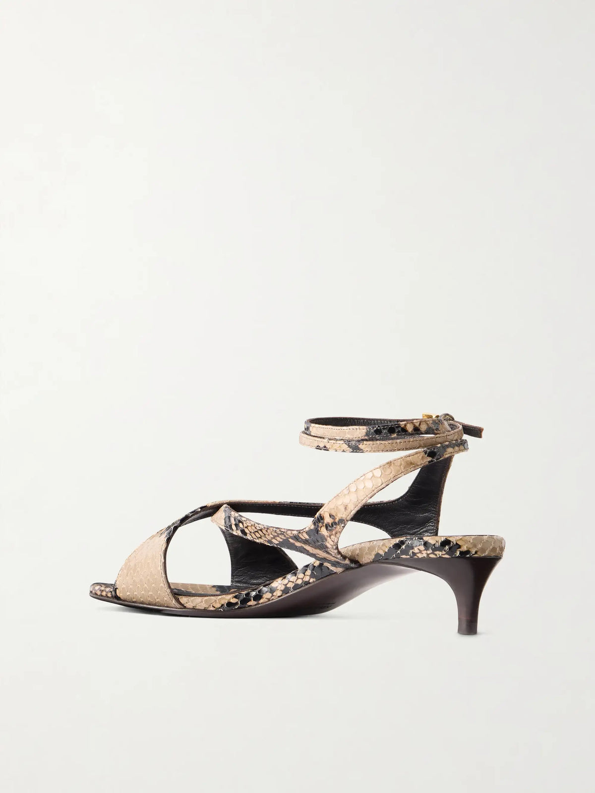 Liria Python-embossed Leather Sandals