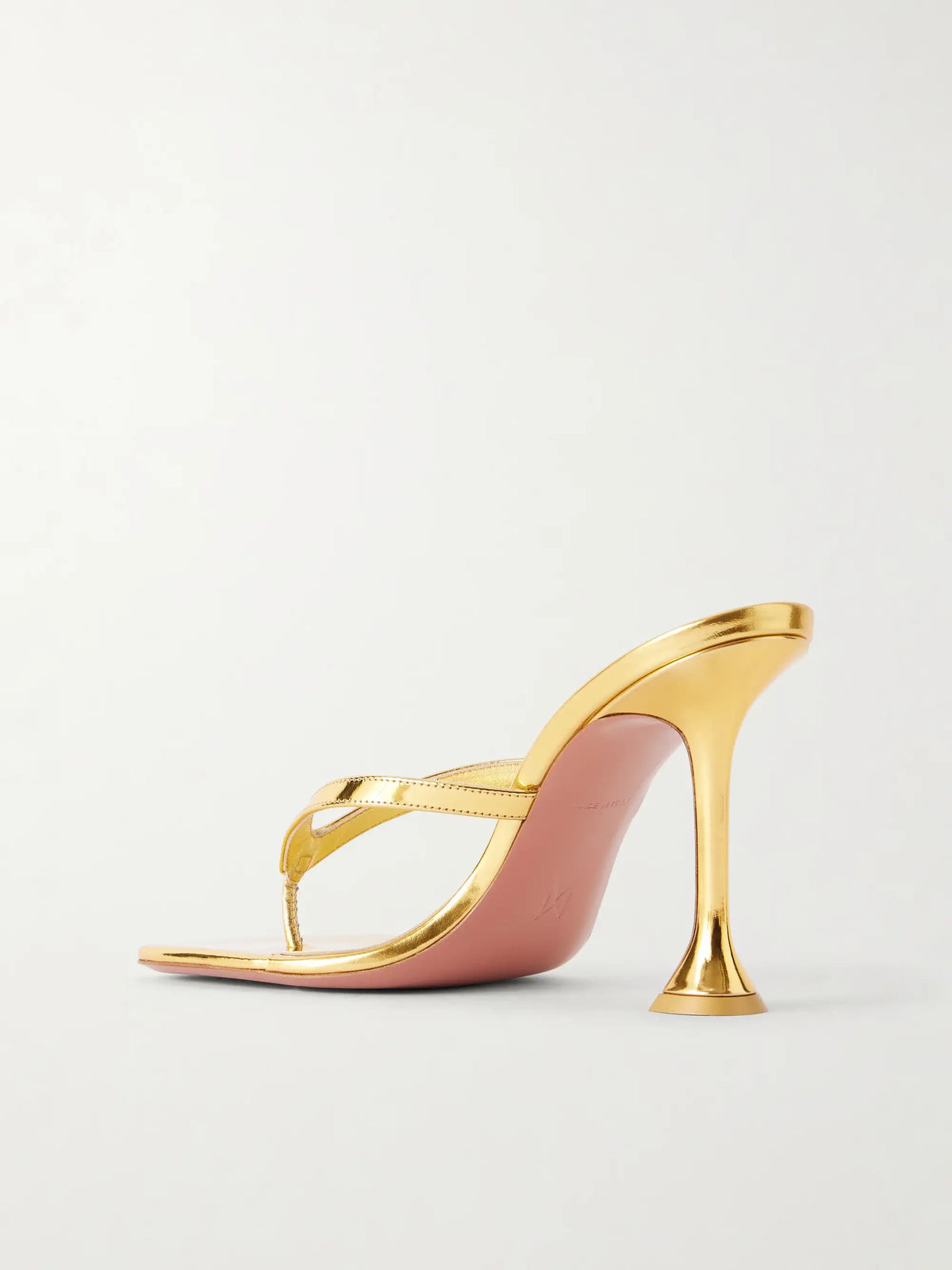 Juliette 95 Metallic Leather Thong Sandals