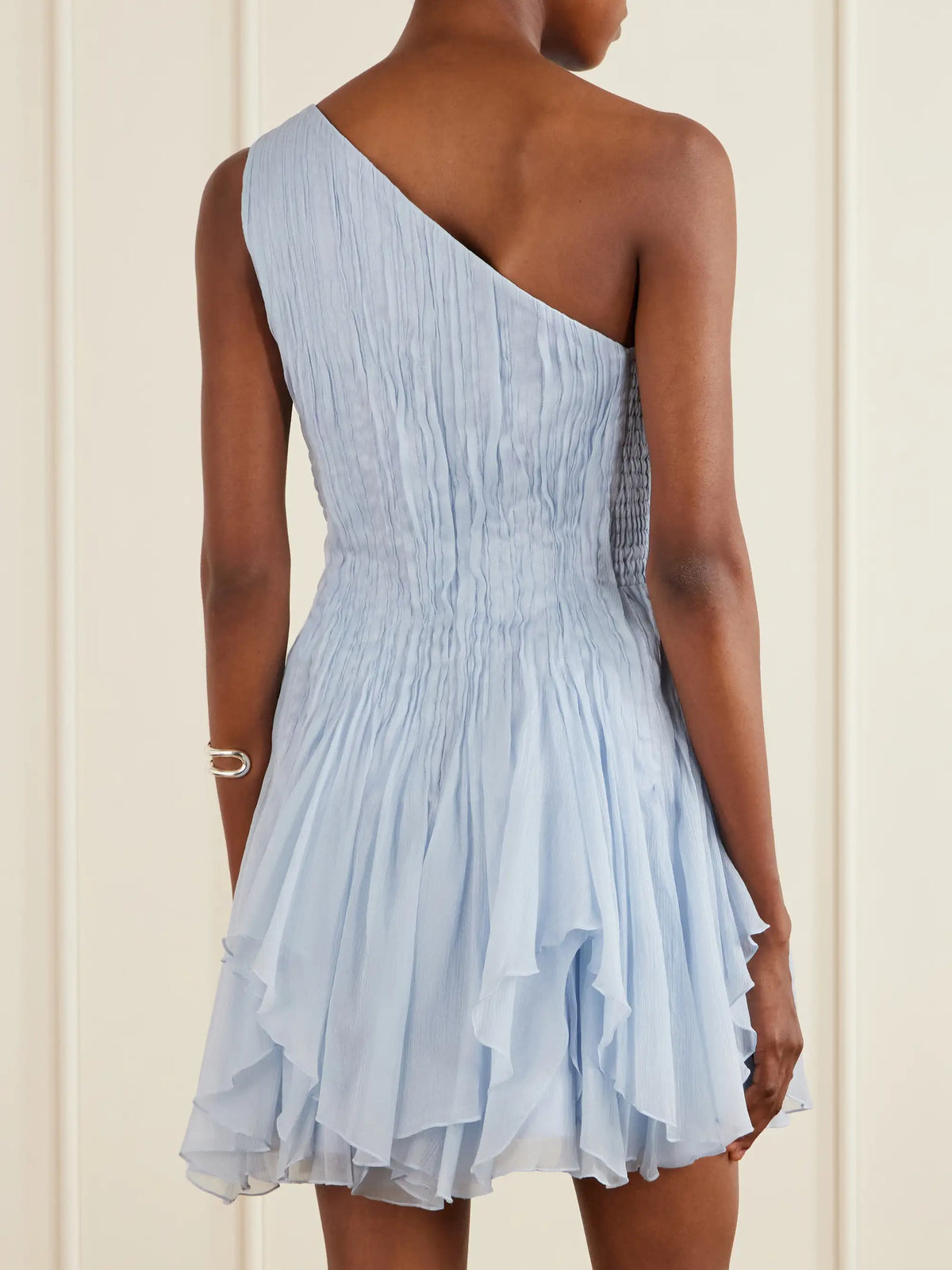 Aje Nisha One-shoulder Organza Mini Dress