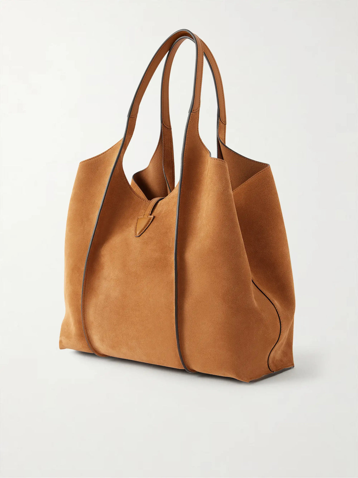 T Timeless Medium Suede Shoulder Bag