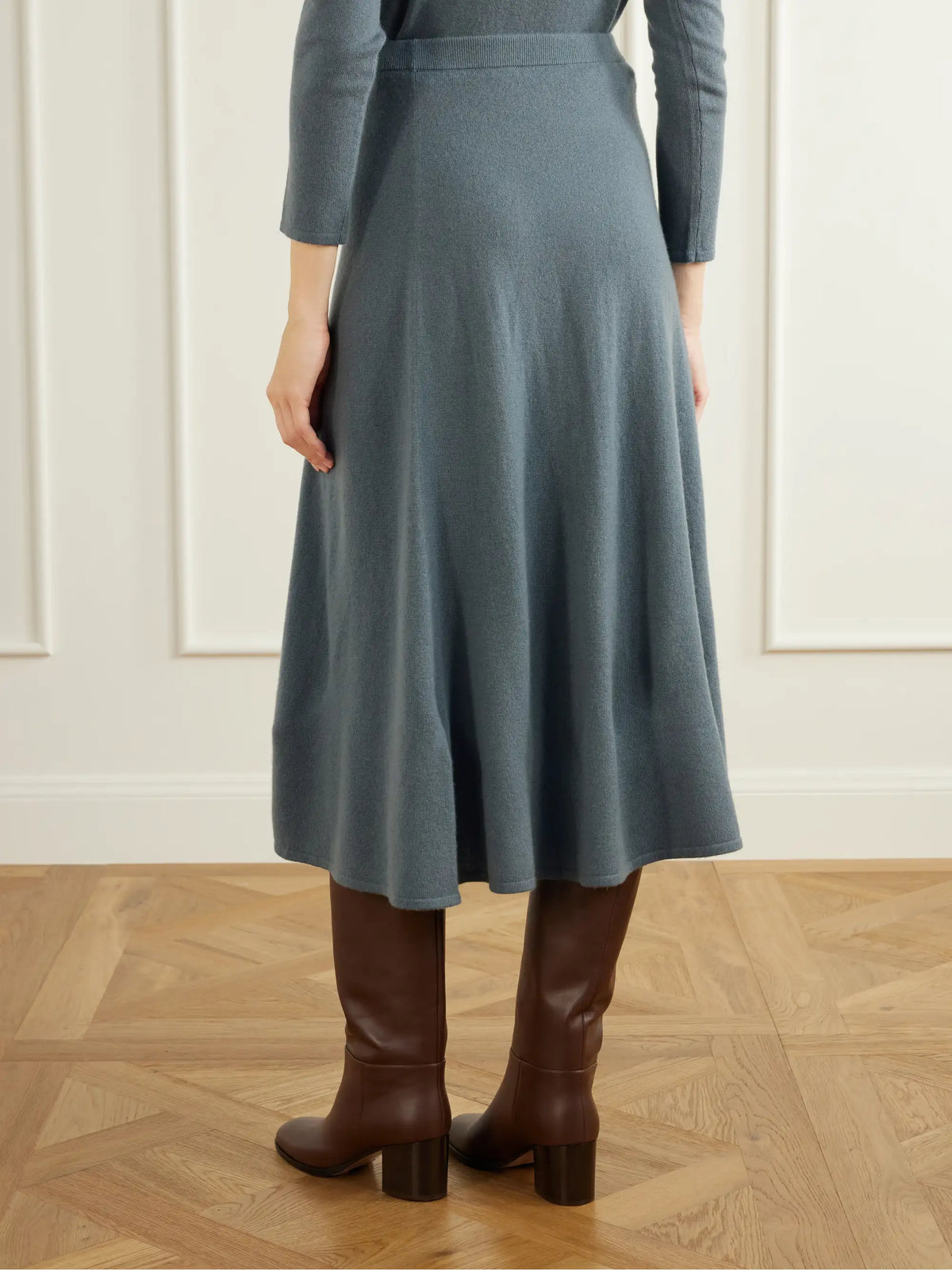 Zimmermann Valiant Wool And Cashmere-blend Knitted Midi Skirt