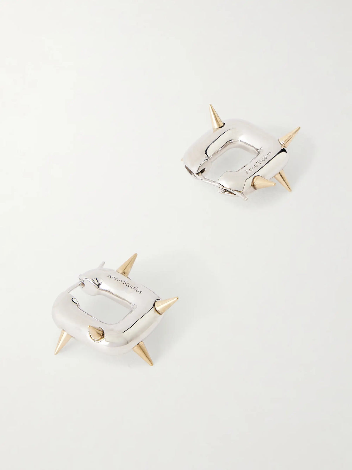 Chunky Silver-tone Loop Earrings