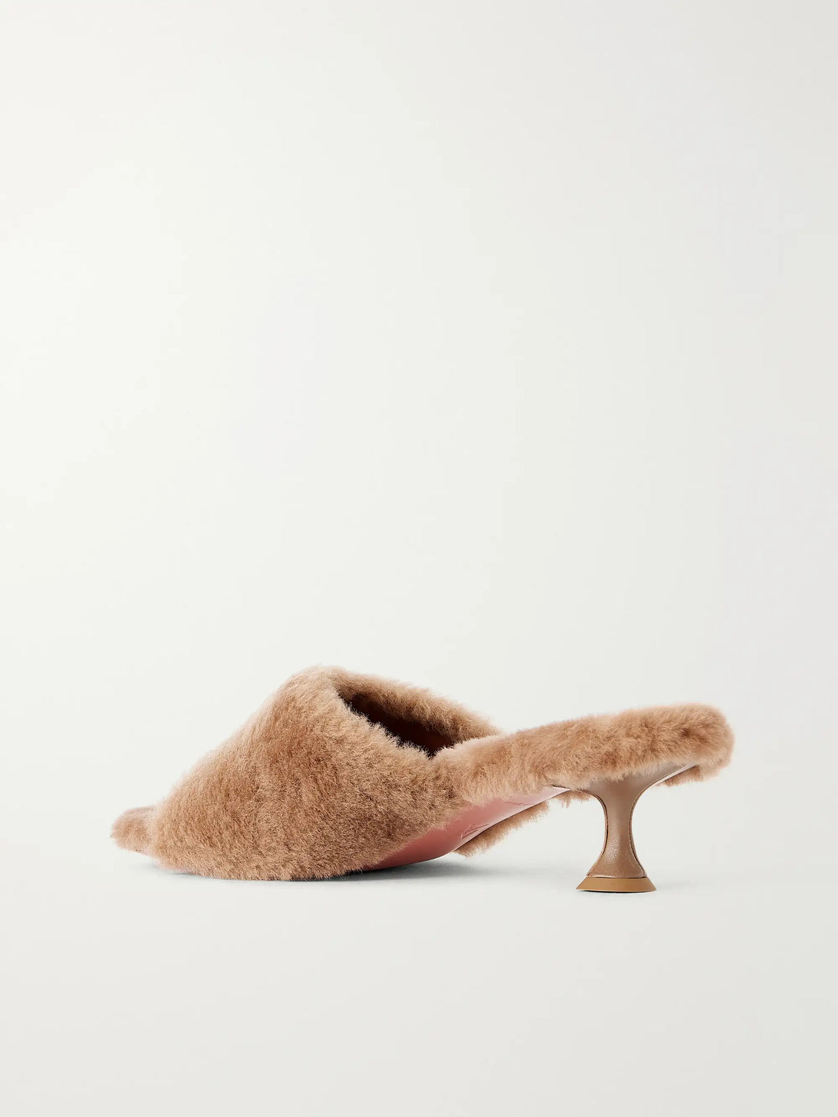 Amina Muaddi Taylor 45 Shearling Sandals