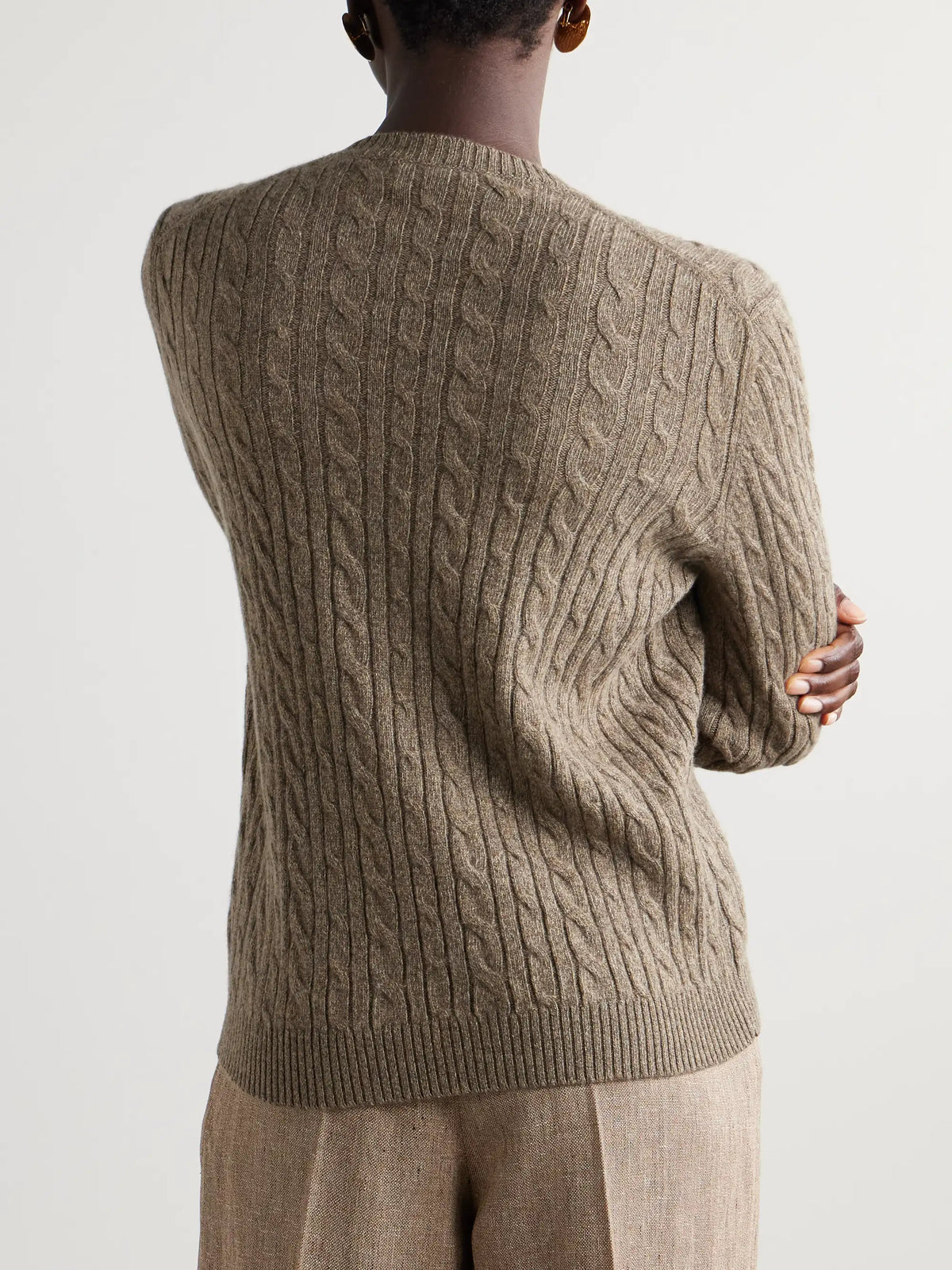 Loro Piana Cable-knit Cashmere Sweater