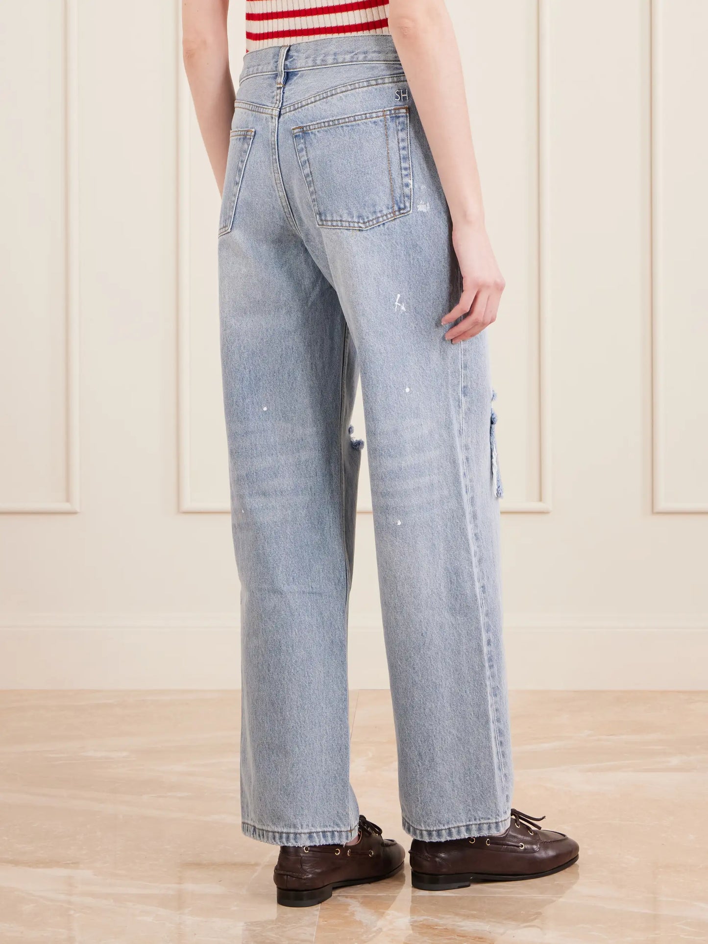 Painter Distressed Mid-rise Straight-leg Jeans