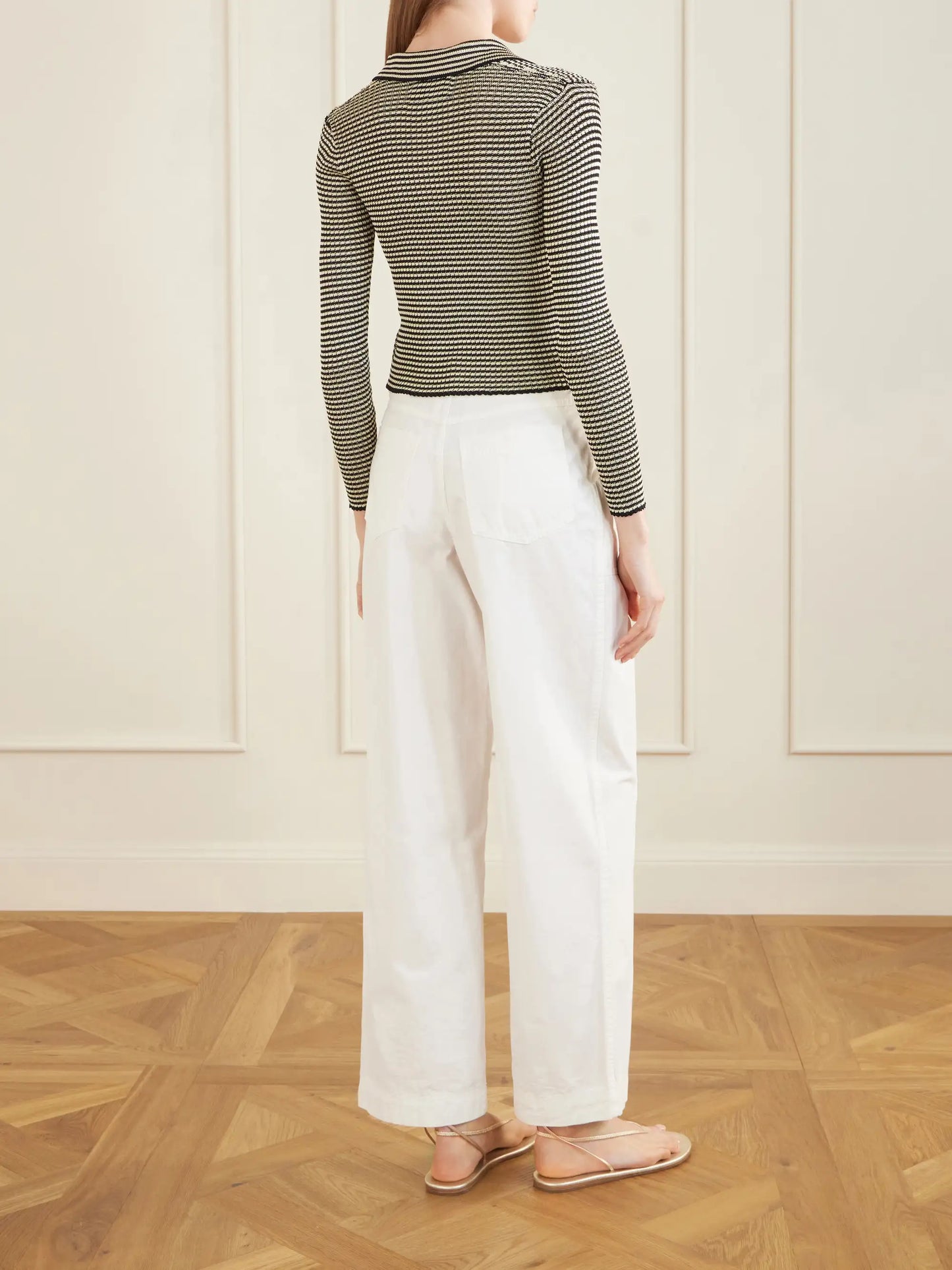 Striped Knitted Cardigan