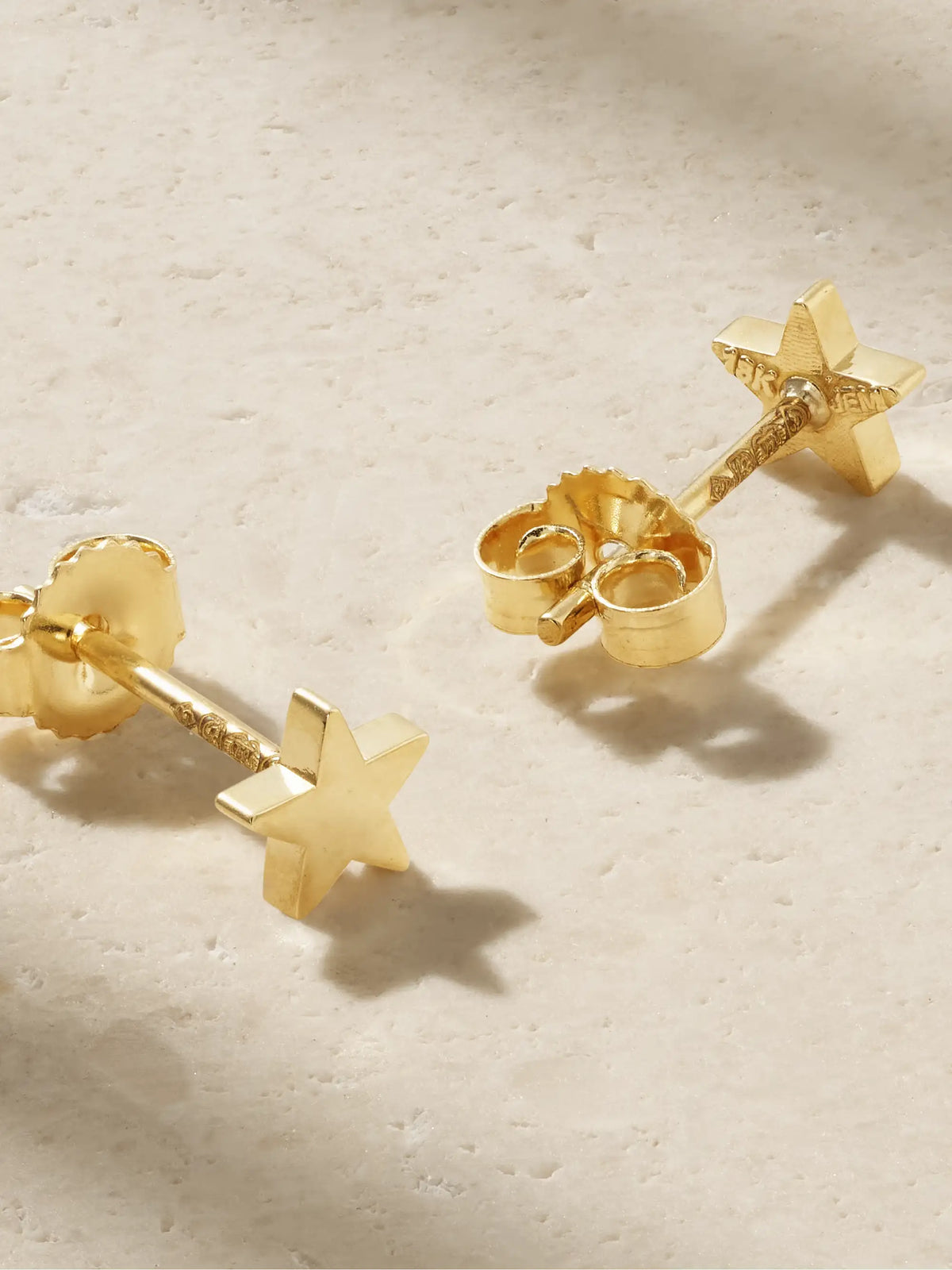 Star 18-karat Gold Earrings