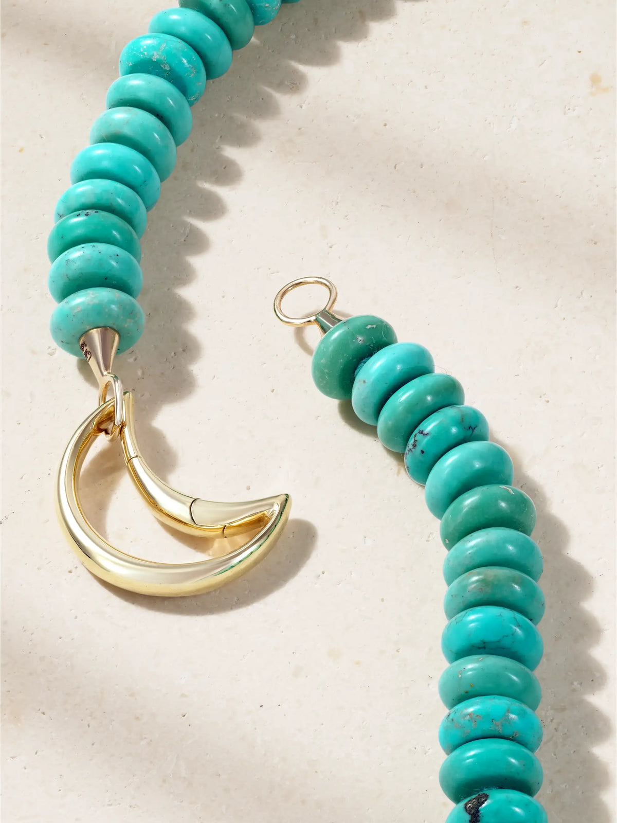 Moonlock + Rondelle 18 And 14-karat Gold Turquoise Necklace