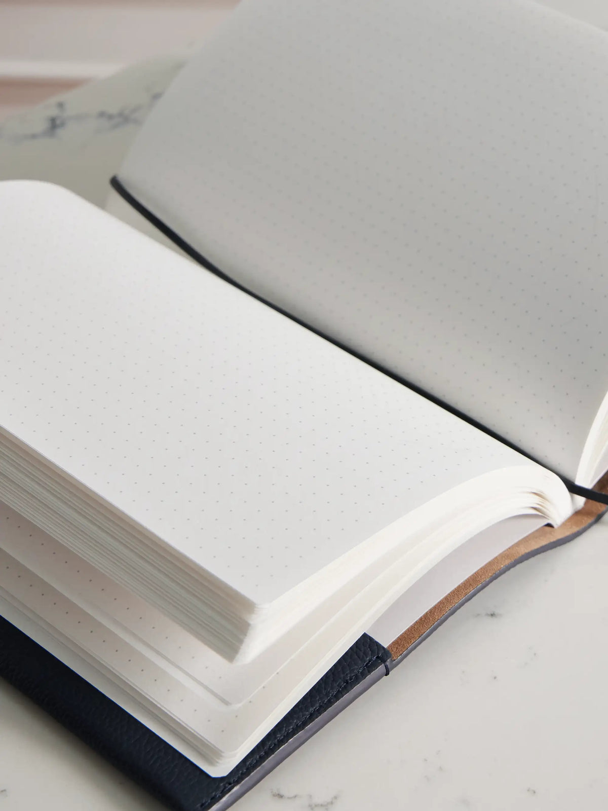 Logo-embossed Leather Notebook