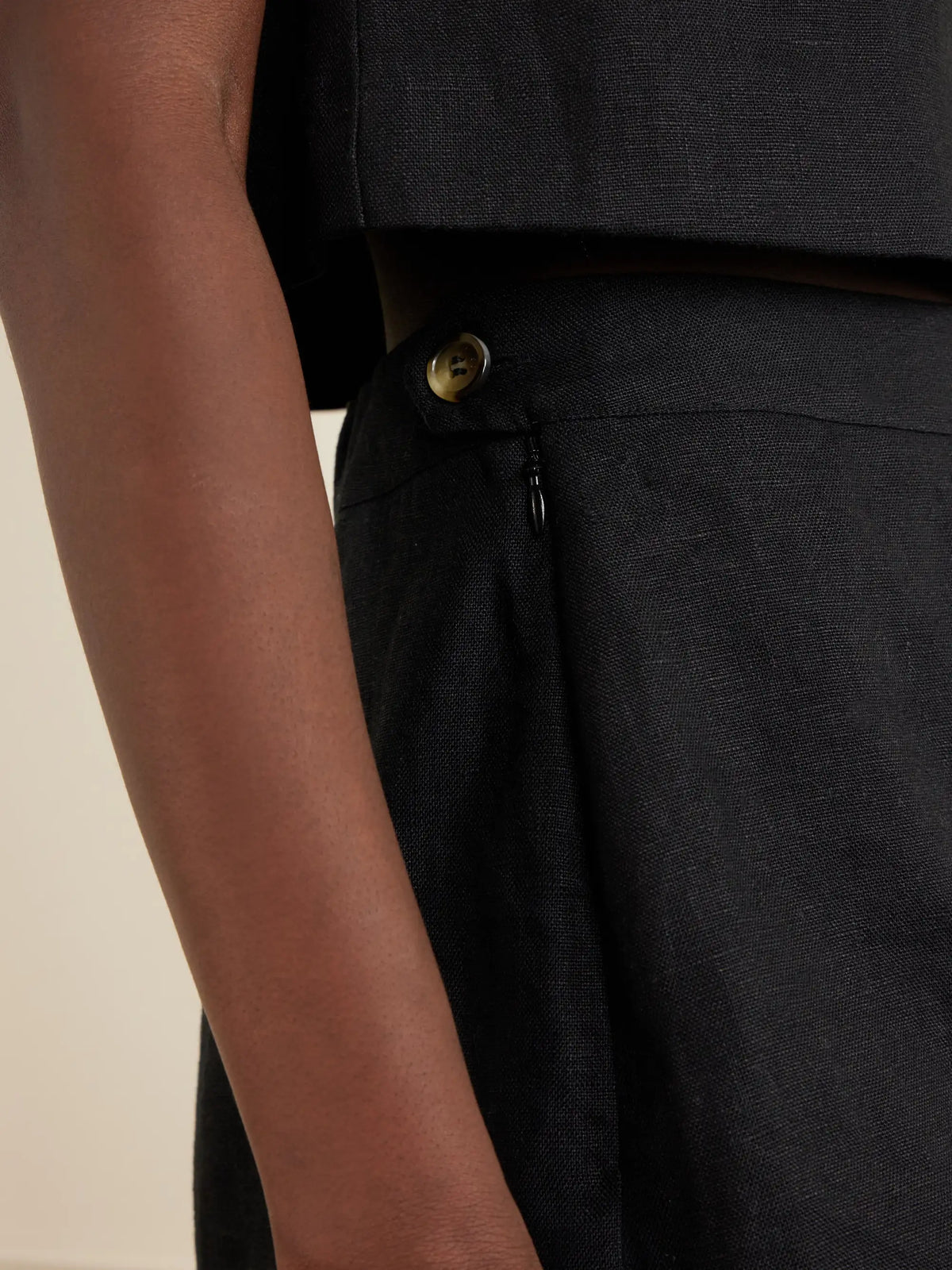 Posse Perri Pleated Linen Shorts