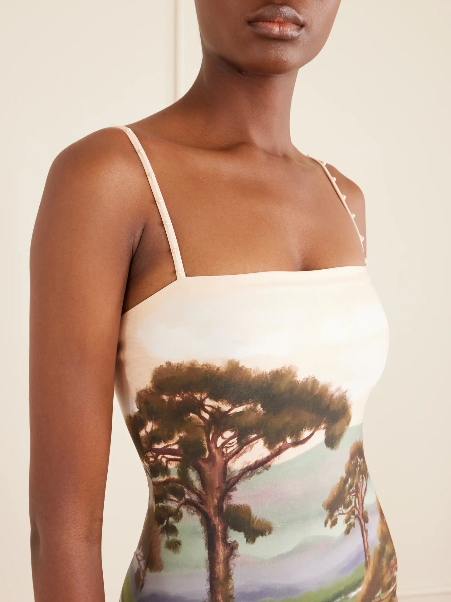 Durazno Paraiso Embellished Printed Stretch Recycled Swimsuit