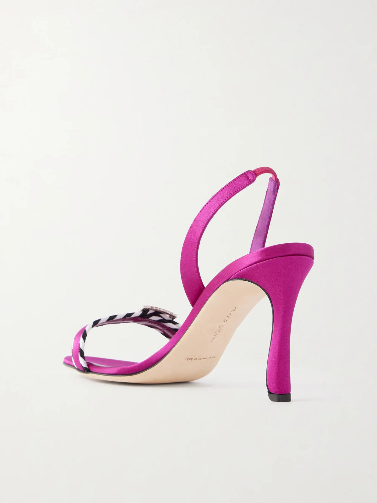 Sumbasan 90 Embellished Satin Sandals
