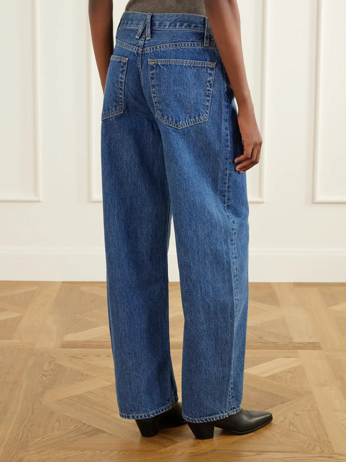 SLVRLAKE Estelle Wide Leg High-rise Barrel-leg Jeans