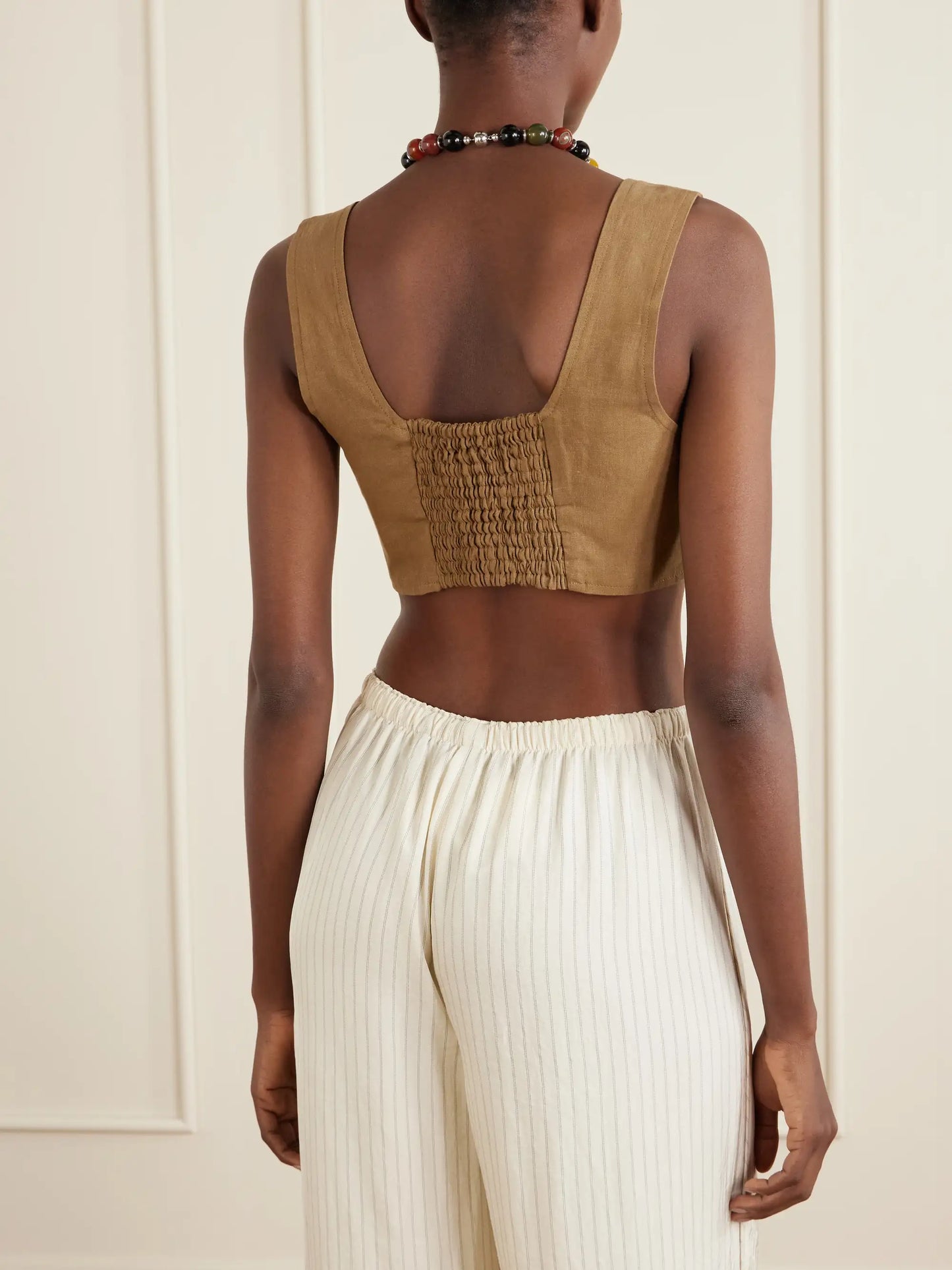 Jirja Linen Cropped Top