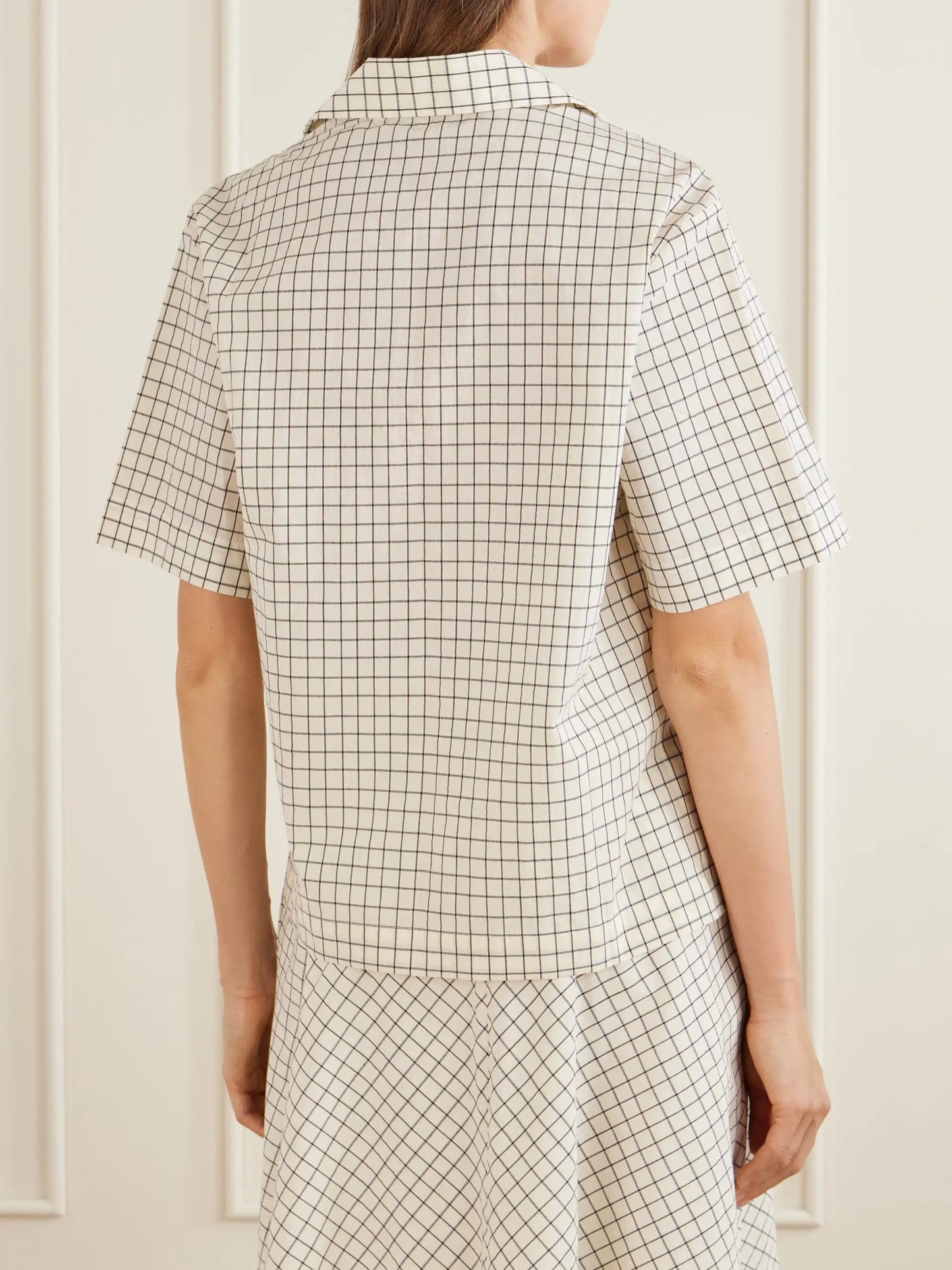 Checked Cotton-blend Shirt