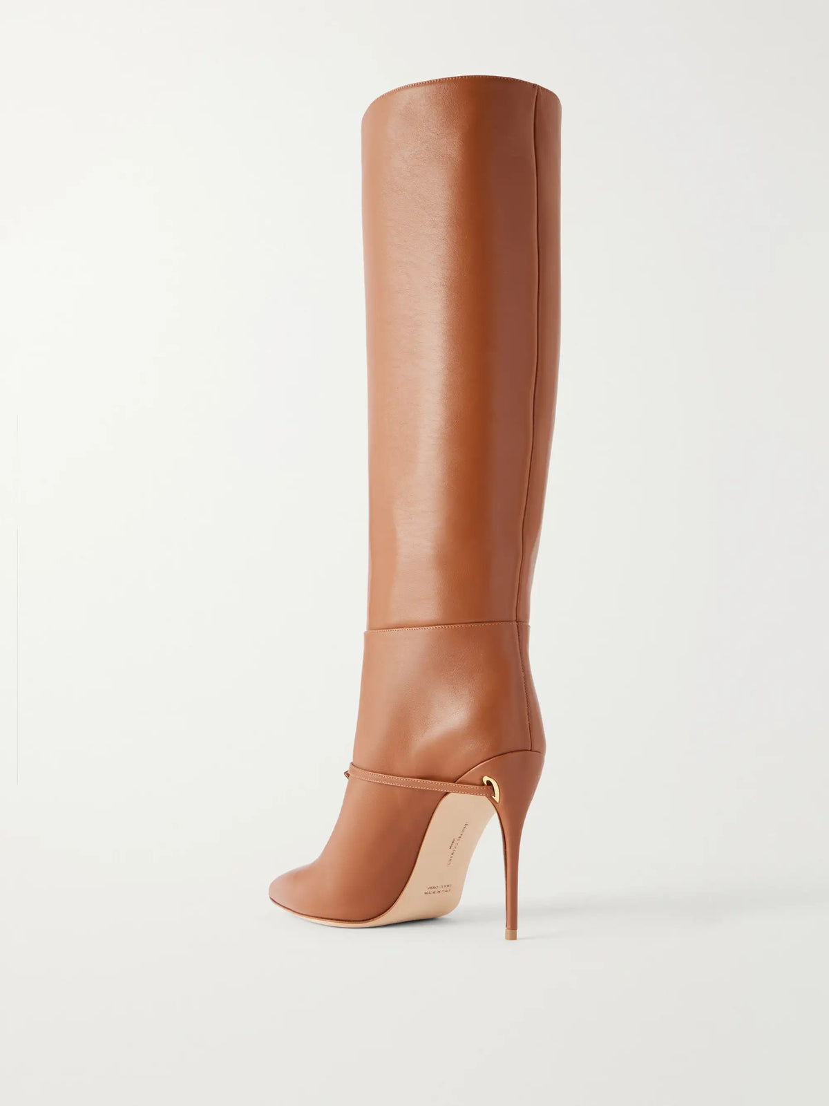 Jennifer Chamandi Cece 105 Buckle-detailed Leather Knee Boots