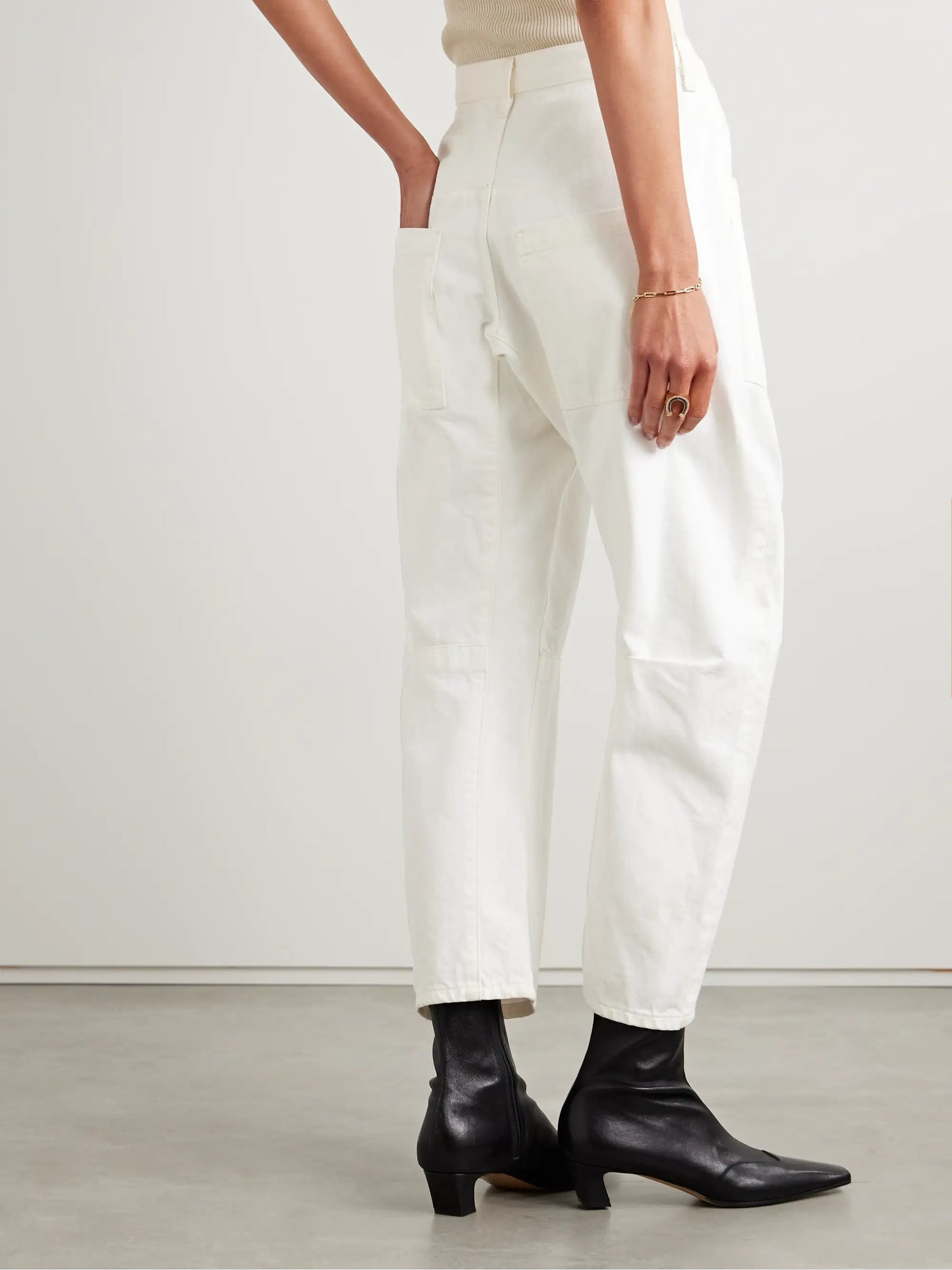 Shon Cotton-blend Twill Tapered Pants