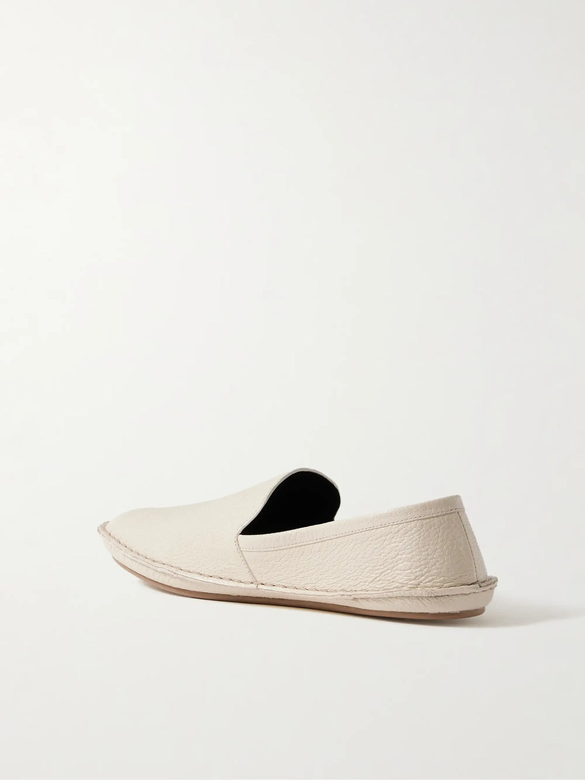 Vasko Textured-leather Loafers