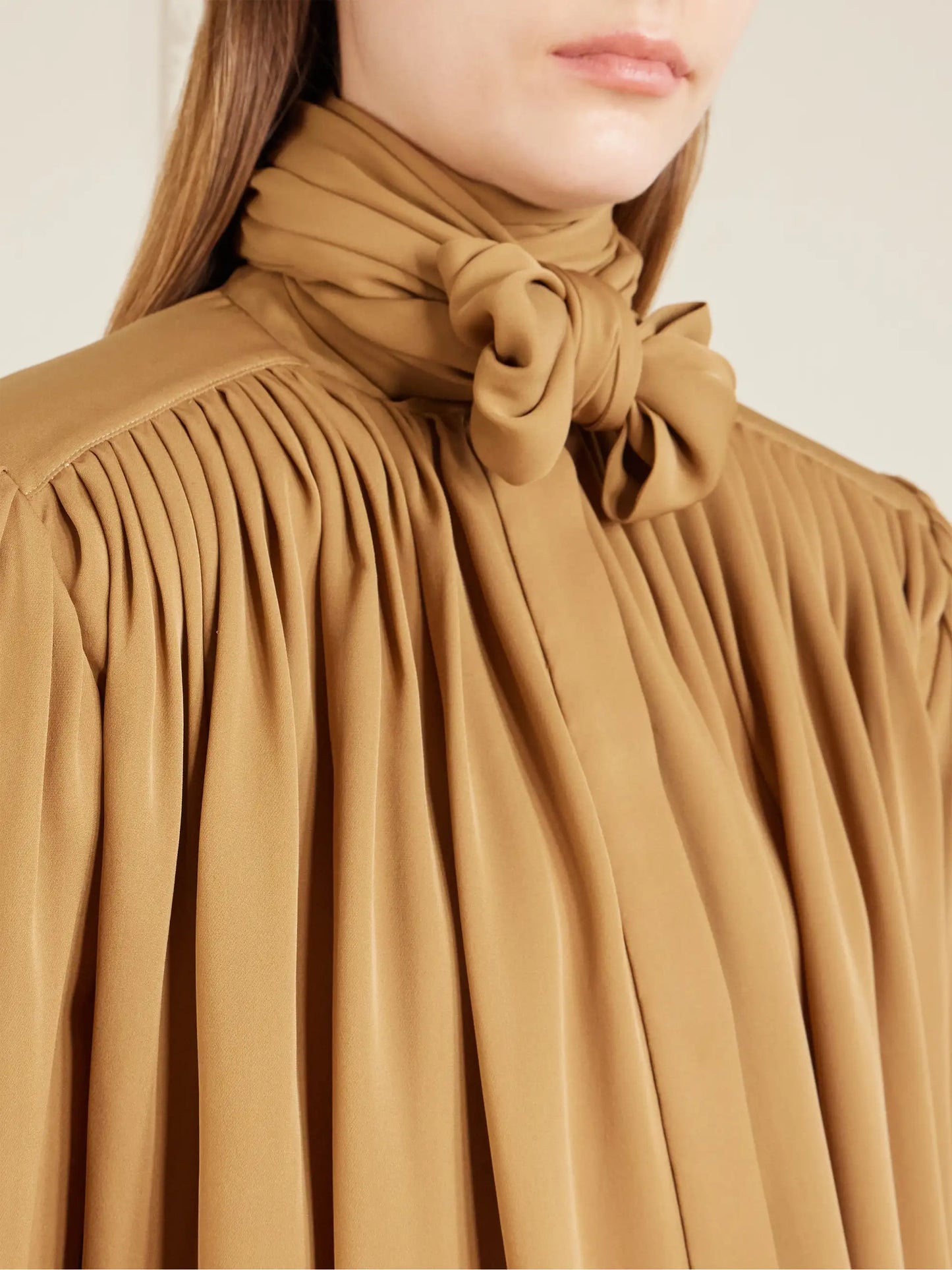 Vali Pussy-bow Silk-georgette Blouse