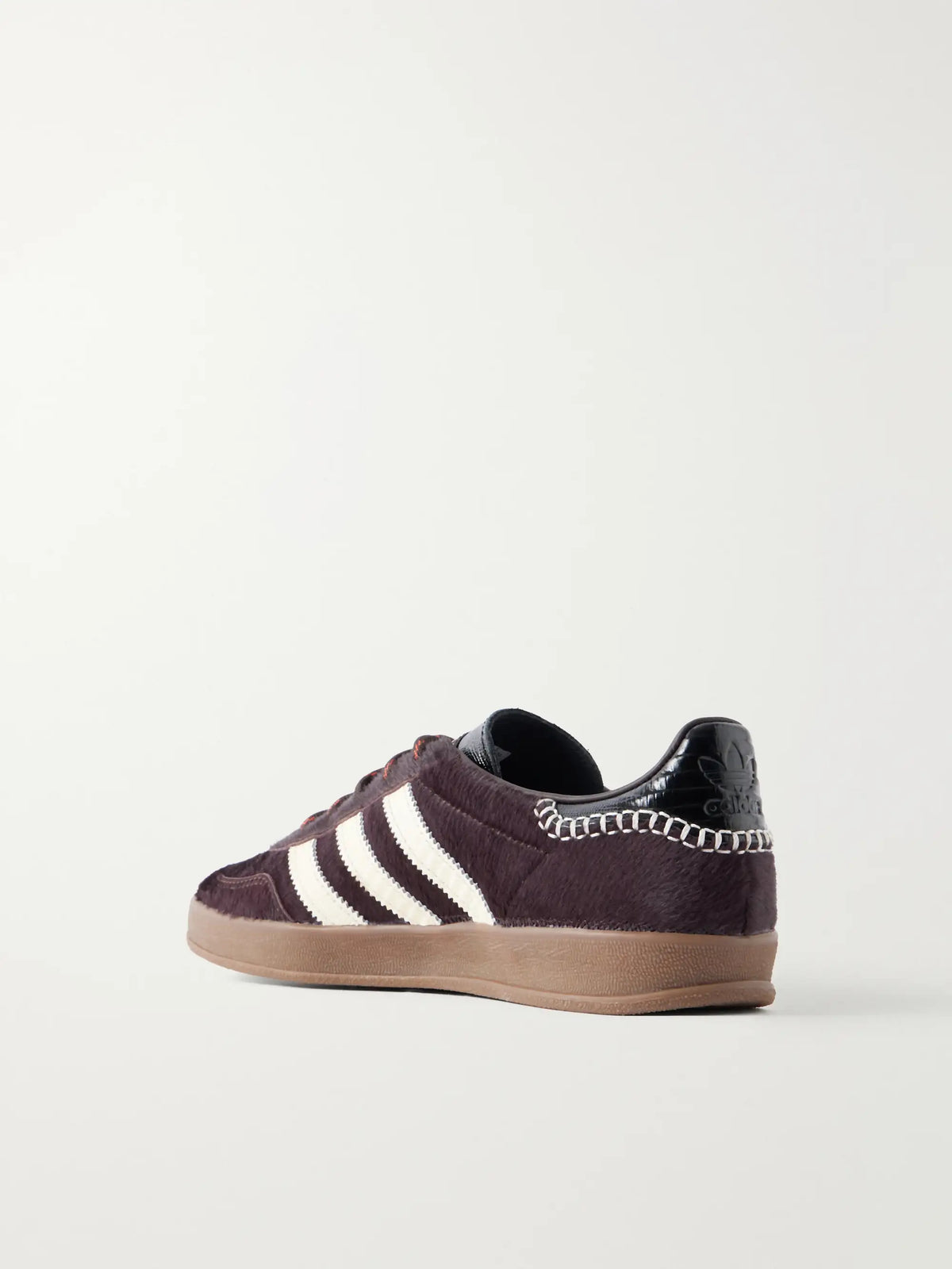 + Wales Bonner Gazelle Lizard-effect Leather-trimmed Pony Hair Sneakers