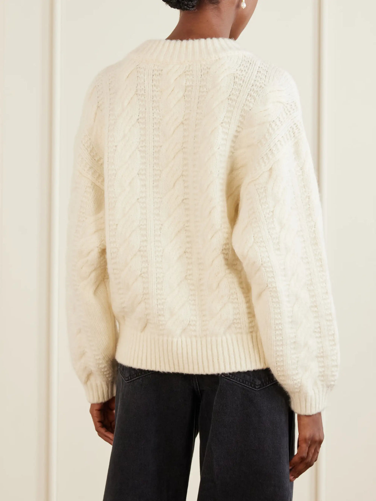 DÔEN Hallstatt Cable-knit Wool And Cashmere-blend Sweater