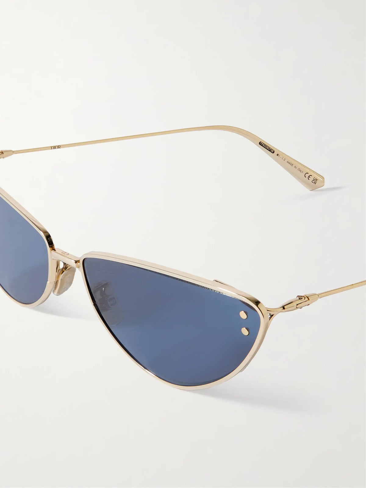 Missdior B1u Cat-eye Gold-tone Sunglasses