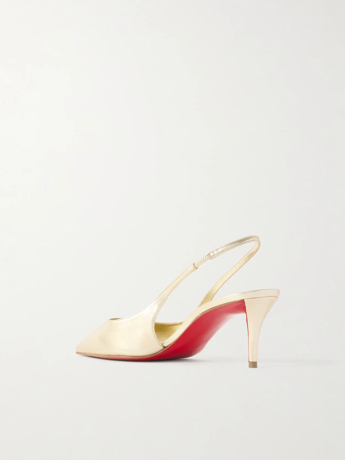 Miss Z Metallic Leather Slingback Pumps