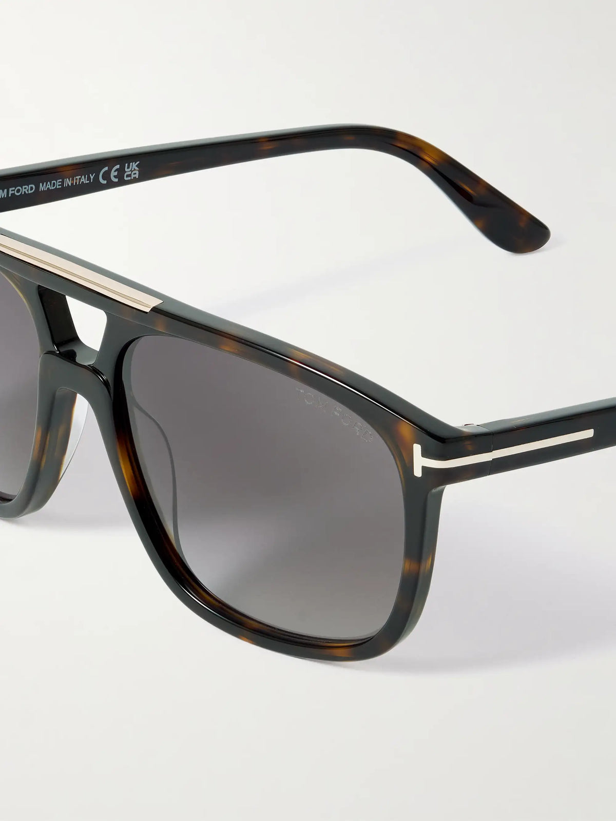 Briana Aviator-style Tortoiseshell Acetate Sunglasses