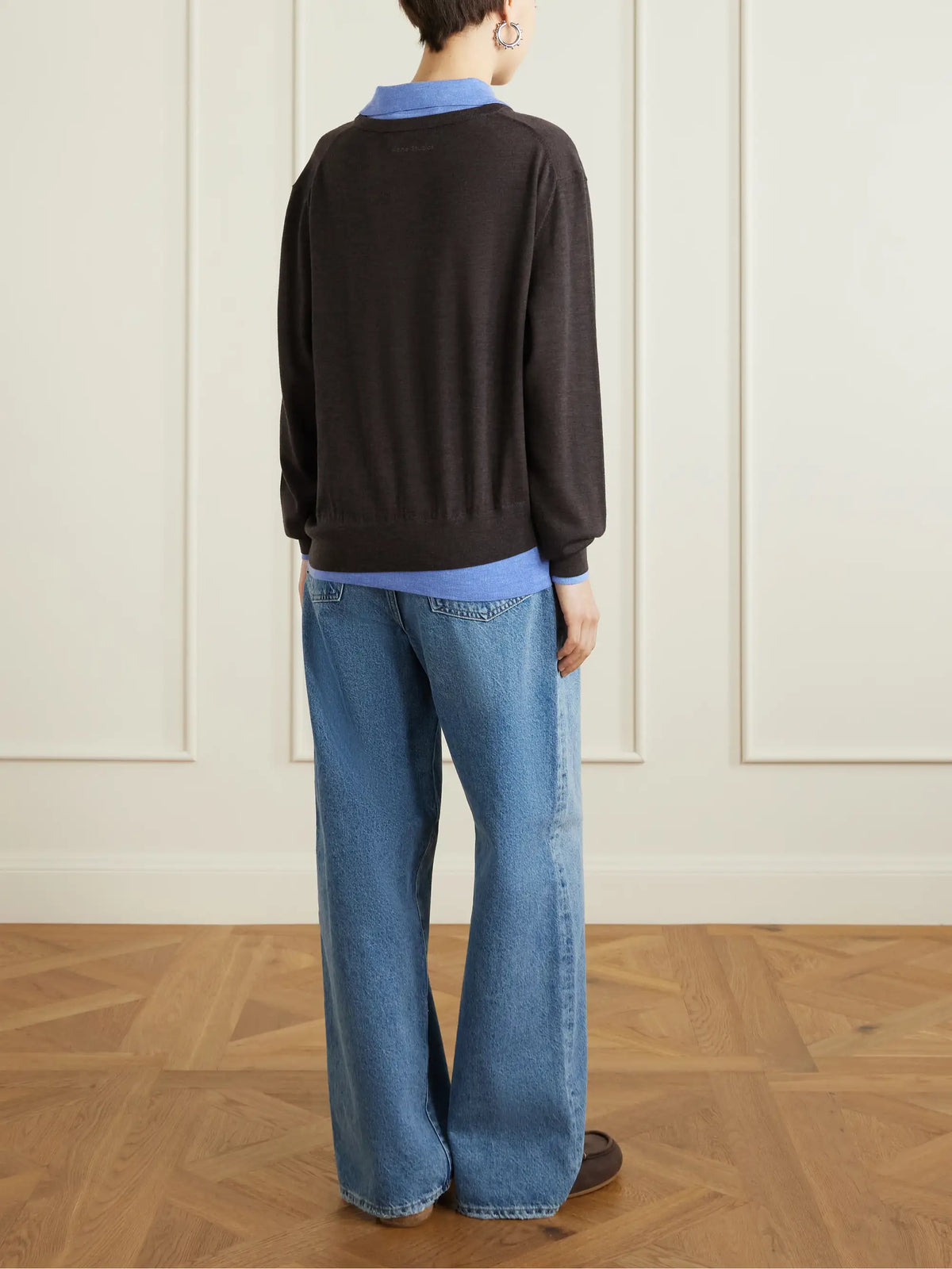 Acne Studios Layered Wool Polo Sweater