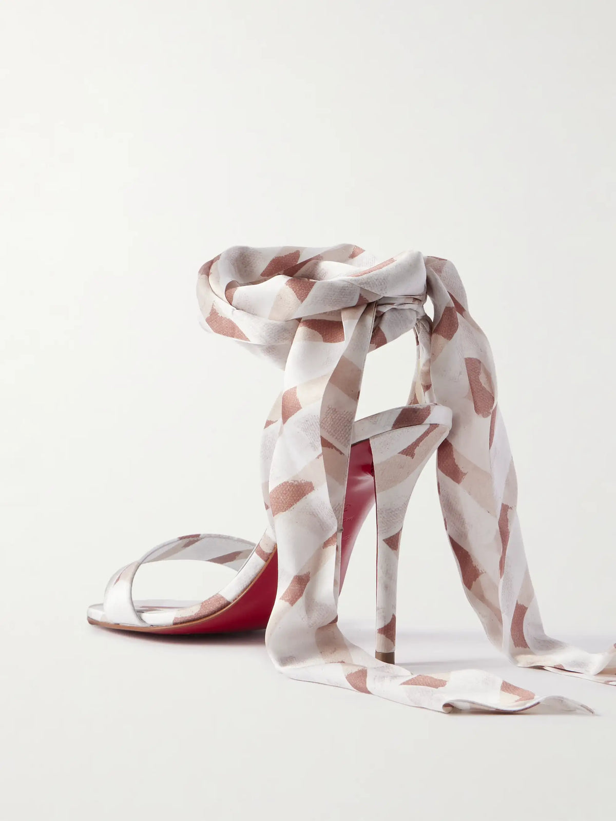 Miss Z 100 Printed Satin Sandals