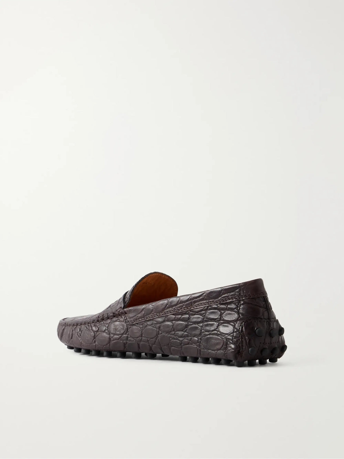 Gommino Croc-effect Leather Loafers