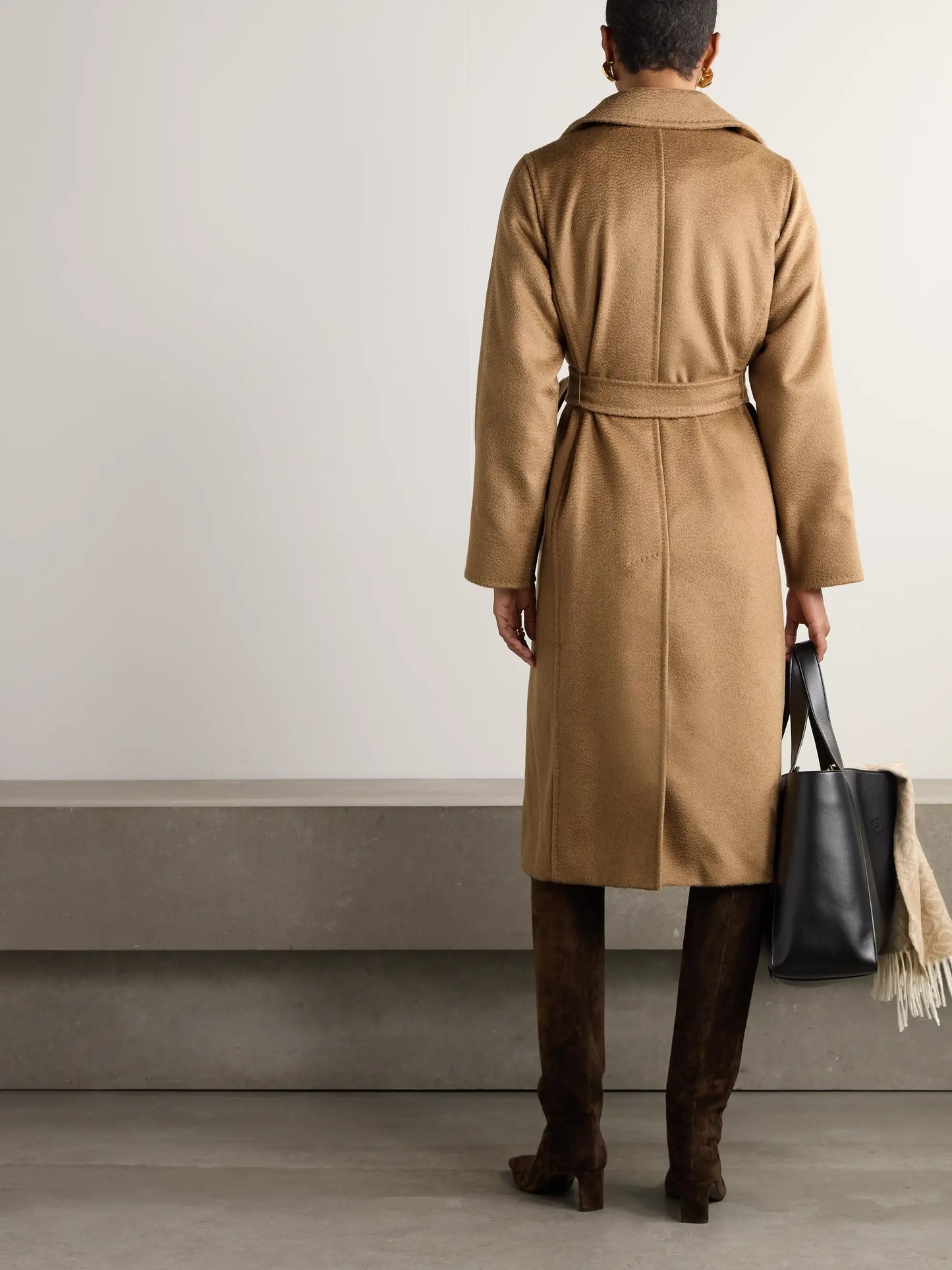 Manuela Icon Belted Camel Hair Coat