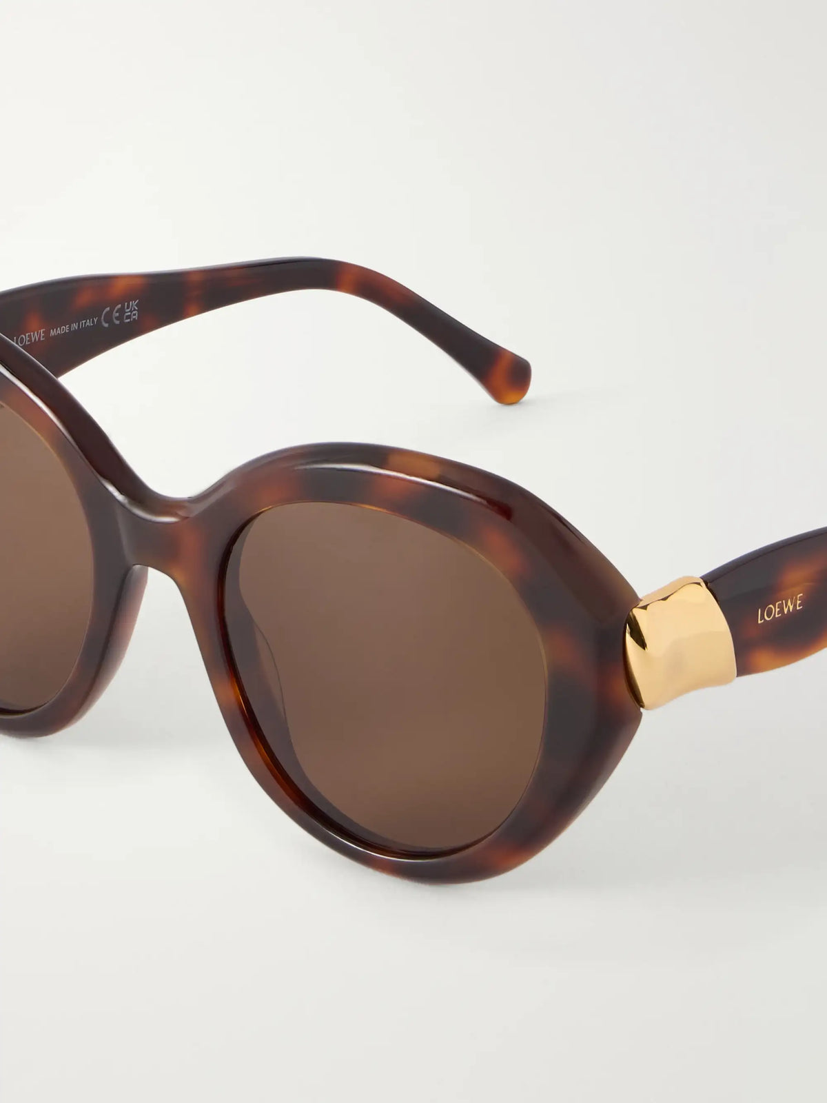 Loewe Coil Cat-eye Tortoiseshell Acetate Sunglasses
