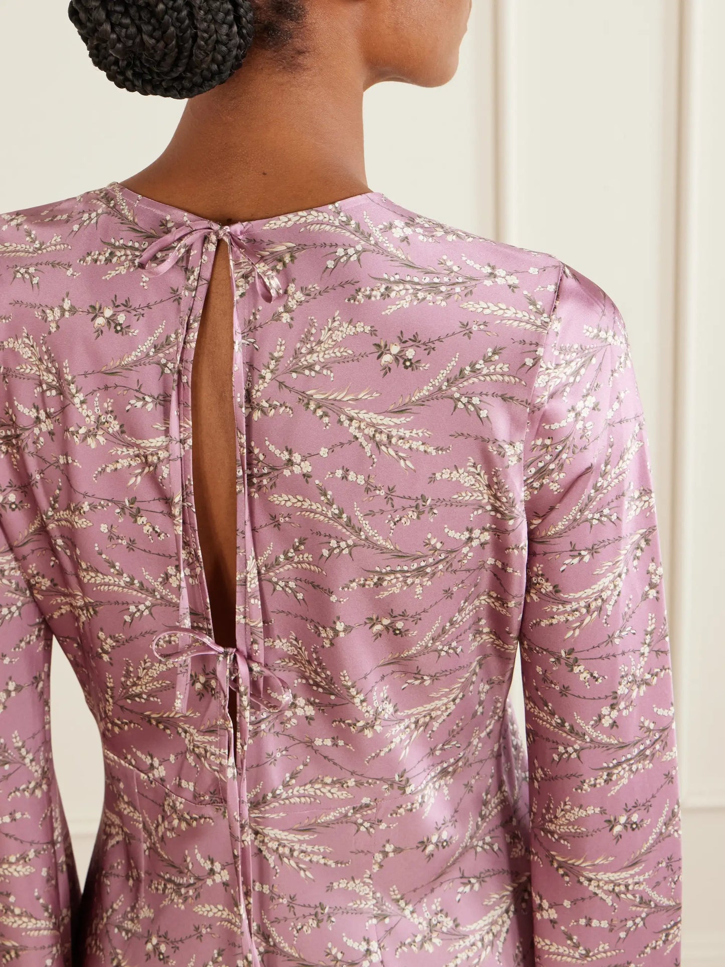 Gemma Floral-print Silk-blend Satin Maxi Dress