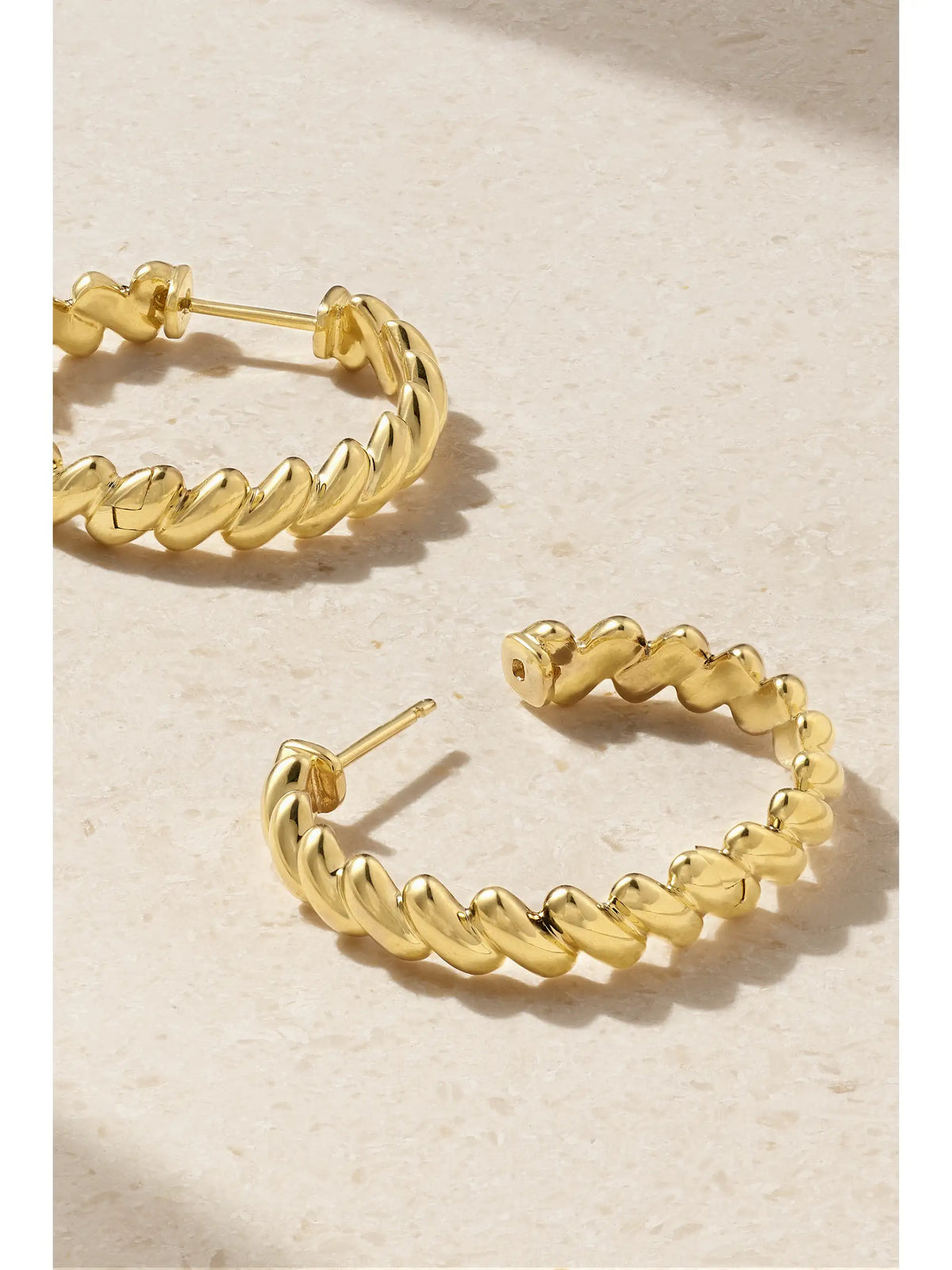 Anita Ko 18-karat Gold Hoop Earrings